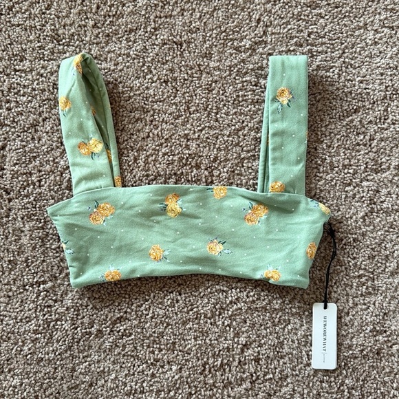 WeWoreWhat Floral Bandeau Sports Bra - Picture 4 of 7